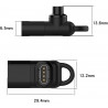 DrPhone UCE6 USB C Vrouwelijk 90 graden Garmin adapter- Kabelconverter – Omvormer - Zwart