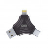 DrPhone AP6 512GB Flashdrive - USB Stick - USB Opslag - Externe Geheugen - Lightning – USB-C – USB. 3.0