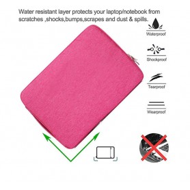 DrPhone S05 Tablet Beschermhoes tot 11 inch – Sleeve met handvat - Geschikt voor o.a Tab 10,1 inch 2019 / iPad 7 10,2 - Zwart