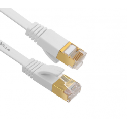 DrPhone UltraLink - Internetkabel 5 meter - Levenslange garantie - Platte CAT6 UTP Ethernet kabel RJ45 - Netwerkkabel - Wit
