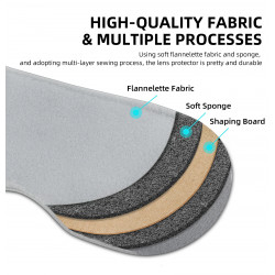 DrPhone VirtuGuard PicoShade 4 - Duurzaam Materiaal - Stof Weerhoudend - Beschermt Tegen Krassen - Grijs