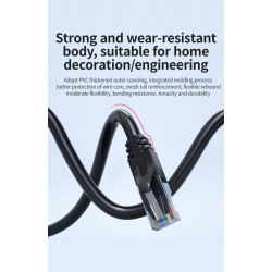 DrPhone SwiftStream - 5 Meter - Gigabit Ethernet Kabel - UTP / Netwerk kabel - RJ45 - 24 AGW - Cat6 - 5 Jaar Garantie - Zwart