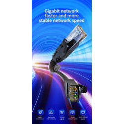 DrPhone SwiftStream - 5 Meter - Gigabit Ethernet Kabel - UTP / Netwerk kabel - RJ45 - 24 AGW - Cat6 - 5 Jaar Garantie - Zwart