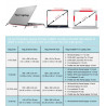 DrPhone S05 Tablet / Laptop Beschermhoes - Cover tot 10 inch – Sleeve met handvat - Grijs