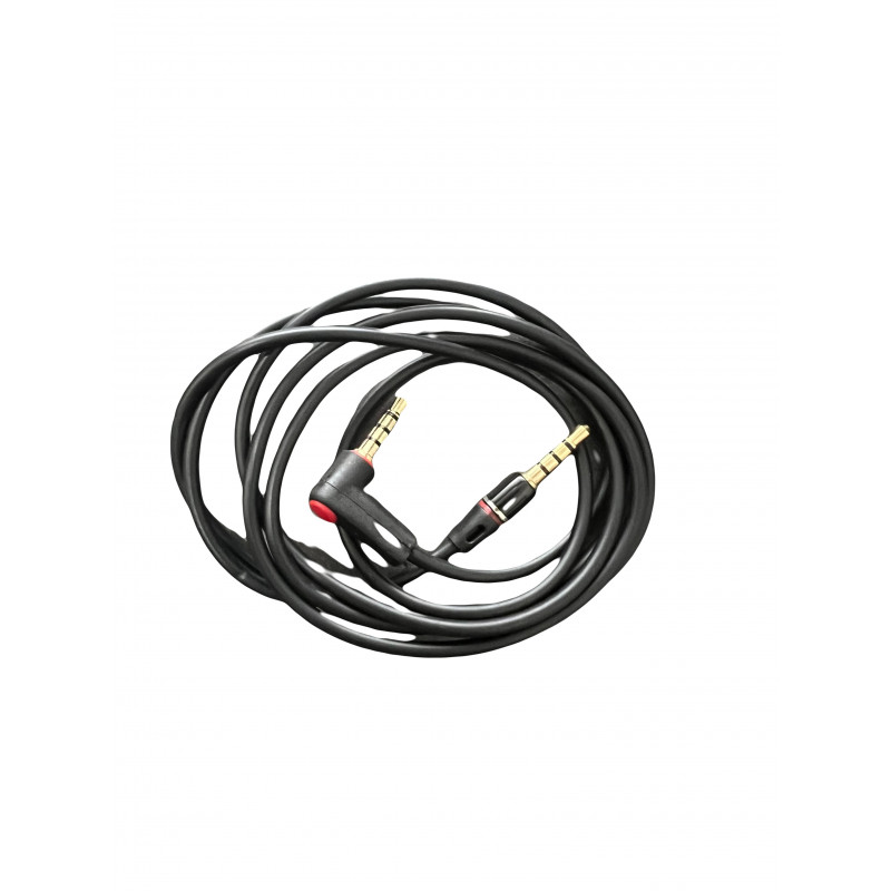 DrPhone 3.5mm Jack Aux - Audio kabel - 90 graden haakse stekker - 3.5mm jack naar 3.5mm jack - Zwart