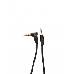 DrPhone 3.5mm Jack Aux - Audio kabel - 90 graden haakse stekker - 3.5mm jack naar 3.5mm jack - Zwart