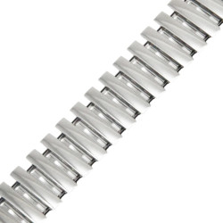 DrPhone SteelLink - 20mm - Elastische Metalen Band - Comfortabel - Universeel - Horlogeband - Zilver