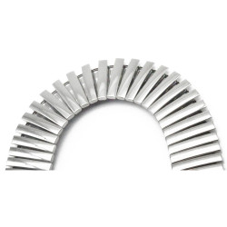 DrPhone SteelLink - 20mm - Elastische Metalen Band - Comfortabel - Universeel - Horlogeband - Zilver