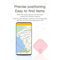 DrPhone TraceMate - Mini Tracker - Bluetooth 5.0 - Geschikt voor IOs Find My - Locatie vinden - Buiten - Portemonnee - Zwart