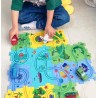 DrPhone TrackTastic Puzzle Wheels - De Ultieme Avontuurlijke Puzzelset - Kids Speelgoed - 25 Delig - Oerwoud