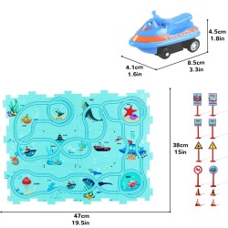 DrPhone TrackTastic Puzzle Wheels - De Ultieme Avontuurlijke Puzzelset - Kids Speelgoed - 25 Delig - Oerwoud