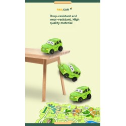 DrPhone TrackTastic Puzzle Wheels - De Ultieme Avontuurlijke Puzzelset - Kids Speelgoed - 25 Delig - Oerwoud