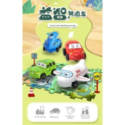 DrPhone TrackTastic Puzzle Wheels - De Ultieme Avontuurlijke Puzzelset - Kids Speelgoed - 25 Delig - Oerwoud