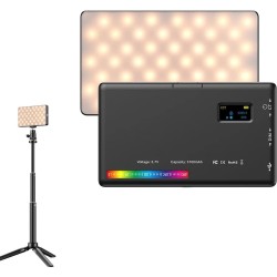DrPhone FL07 RGB LED-lichtset - Verlichting - Videocamera - Vul Licht - Fotografie - Dimbare Kleur - Studio Lamp
