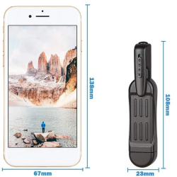 DrPhone CovertInk - Geheime Mini Camera voor Borstzak - Draagbare Pen Camera – 720P - Mini Pen Videorecorder - Zwart