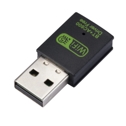 DrPhone NexusWave - Dual Band 2.4 & 5Ghz + Bluetooth 4.2 Adapter – Bluetooth Dongle - 600Mbps - Plug & Play - USB 2.0 - Zwart
