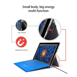 DrPhone SPA1 Type C PD Oplaadkabel - Adapter / Converter 15V/3A - USB C vrouwelijk - Geschikt voor de Surface