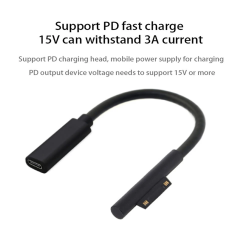 DrPhone SPA1 Type C PD Oplaadkabel - Adapter / Converter 15V/3A - USB C vrouwelijk - Geschikt voor de Surface