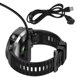 DrPhone G4 USB Kabel – 90 Graden Elleboog Oplaadkabel Geschikt voor o.a Garmin Fenix, Venu etc