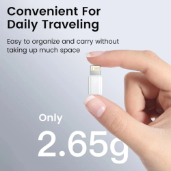 DrPhone VoltSync C2L - Lightning naar USB C Vrouwelijk Adapter – Data + Opladen - 480Mbps – USB-C Input