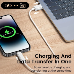 DrPhone VoltSync C2L - Lightning naar USB C Vrouwelijk Adapter – Data + Opladen - 480Mbps – USB-C Input