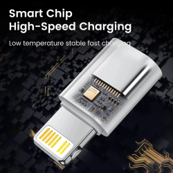 DrPhone VoltSync C2L - Lightning naar USB C Vrouwelijk Adapter – Data + Opladen - 480Mbps – USB-C Input