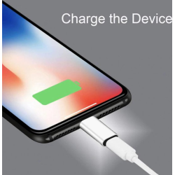 DrPhone VoltSync C2L - Lightning naar USB C Vrouwelijk Adapter – Data + Opladen - 480Mbps – USB-C Input