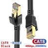DrPhone CAT8 Patch Kabel - Ethernetkabel - 40Gbps 2000Mhz - High Speed Rj45 Internet Netwerkkabel – Zwart – 25M