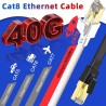 DrPhone CAT8 Patch Kabel - Ethernetkabel - 40Gbps 2000Mhz - High Speed Rj45 Internet Netwerkkabel – Zwart – 25M