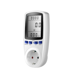 DrPhone PowerSense - Digitale LCD-Vermogensmeter –Tijd/Watt/Kostenweergave - Frequentie Display – Vermogensweergave