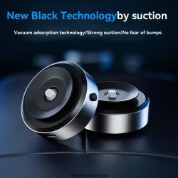 DrPhone SteadyMag - Elektrische Autotelefoonhouder – 65 Kpa Zuigkracht – Geschikt voor Smartphone / Tablet -Zwart