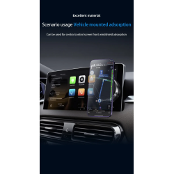 DrPhone SteadyMag - Elektrische Autotelefoonhouder – 65 Kpa Zuigkracht – Geschikt voor Smartphone / Tablet -Zwart