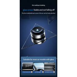 DrPhone SteadyMag - Elektrische Autotelefoonhouder – 65 Kpa Zuigkracht – Geschikt voor Smartphone / Tablet -Zwart