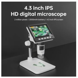 DrPhone MicroView Pro - Digitale 1000x Microscoop met 1080P HD - 4.3 Inch LCD - 12 Talen - Computer Ondersteuning