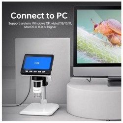 DrPhone MicroView Pro - Digitale 1000x Microscoop met 1080P HD - 4.3 Inch LCD - 12 Talen - Computer Ondersteuning