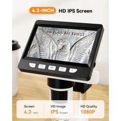 DrPhone MicroView Pro - Digitale 1000x Microscoop met 1080P HD - 4.3 Inch LCD - 12 Talen - Computer Ondersteuning