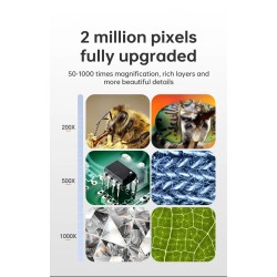 DrPhone MicroView Pro - Digitale 1000x Microscoop met 1080P HD - 4.3 Inch LCD - 12 Talen - Computer Ondersteuning