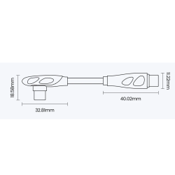 DrPhone USB C naar USB C Oplaadkabel - 240W – PD 3.1 – E-marker chip - 90° Elleboog Datakabel – Ondersteunt CarPlay - 1M