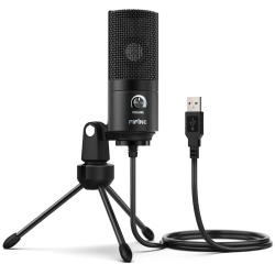 DrPhone SoundCore Slim - Condensator Studiomicrofoon - Studiokwaliteit Opname - USB Plug & Play - Cardioïde Patroon