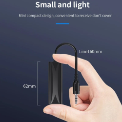DrPhone SilentLink – Ground Loop Noise Isolator - Plug & Play - 3.5mm ruisonderdrukker - Zwart