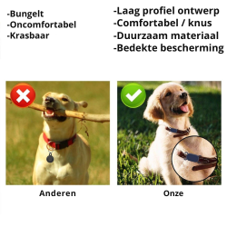 DrPhone Bescherm hoes – Geschikt Voor Galaxy Smart Tag 2 – Siliconen Hoes – Halsband Houder Speciaal voor honden/ katten – Zwart