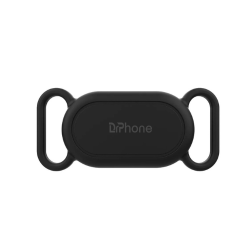 DrPhone Bescherm hoes – Geschikt Voor Galaxy Smart Tag 2 – Siliconen Hoes – Halsband Houder Speciaal voor honden/ katten – Zwart