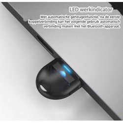 DrPhone BlueLink B4 - USB 5.0 Bluetooth Transmitter Adapter / Dongle - Zwart