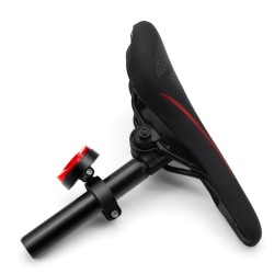 DrPhone Fiets Achterlicht Houder – Geschikt voor AirTag–  Rood Reflecterende Achterlamp voor Veiligheid & Tracking
