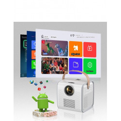 ELEMENTKEY BEAM5® Android Beamer – Draagbare HD Projector – Netflix & Disney+ – 120 Inch – 180 ANSI – Speaker – Wit