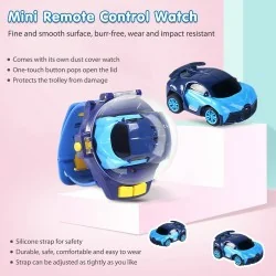 DrPhone MiniCars2 – 2.4 GHz Bestuurbare Mini Auto Voor Kinderen – Horloge Station – Donker Grijs