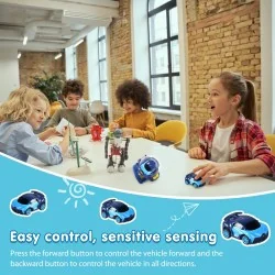 DrPhone MiniCars2 – 2.4 GHz Bestuurbare Mini Auto Voor Kinderen – Horloge Station – Donker Grijs