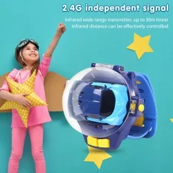 DrPhone MiniCars2 – 2.4 GHz Bestuurbare Mini Auto Voor Kinderen – Horloge Station – Donker Grijs