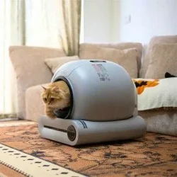 DrPhone PurraClean - Elektrische Zelfreinigende Kattenbak met App - Geurfilter en Veiligheidssensoren – Automatische Kattenbak