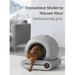 DrPhone PurraClean - Elektrische Zelfreinigende Kattenbak met App - Geurfilter en Veiligheidssensoren – Automatische Kattenbak